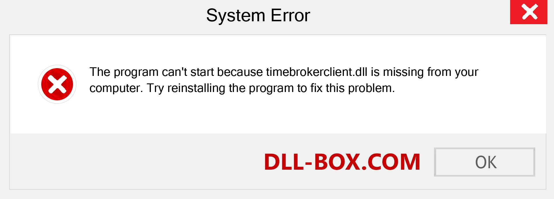  timebrokerclient.dll file is missing?. Download for Windows 7, 8, 10 - Fix  timebrokerclient dll Missing Error on Windows, photos, images